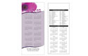 Floral 2-Sided Card Calendar